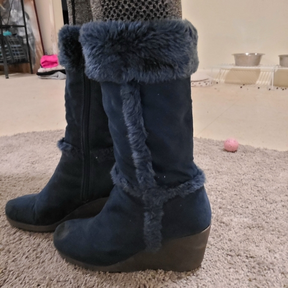 bamboo wedge boots